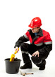 Construction worker in uniform