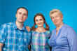 Foto: Happy family in the two-party Happy family in the two-party