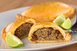 Peruvian snack called Empanada (pie) filled with beef