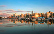 Vancouver skyline at sunset