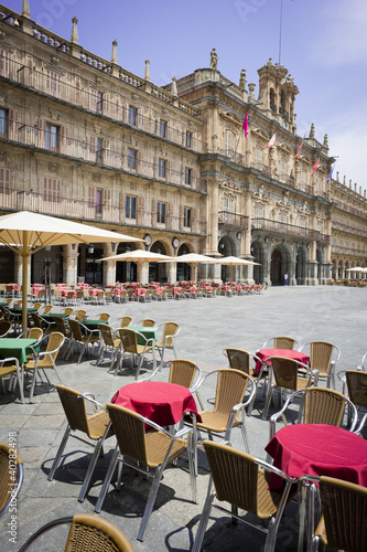 Foto: Plaza Mayor or Main Square of Salamanca. The City Hall is set in Plaza Mayor or Main Square of Salamanca. The City Hall is set in