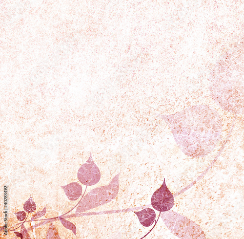 Illustration: Romantic vintage floral background Romantic vintage floral background