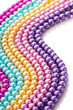 Abstract with colourful pearl necklaces Abstract with colourful pearl necklaces
