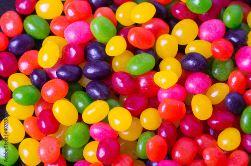 Photo: Assortment of Jelly Beans for background Assortment of Jelly Beans for background