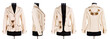 Stylish clothing isolated on the white background