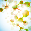 Vector: dna molecule, abstract background dna molecule, abstract background