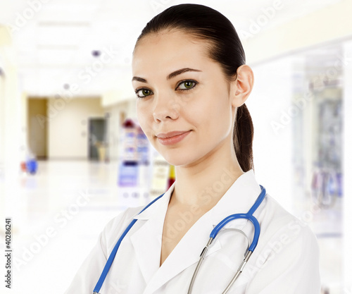 Photo: Headshot of a female doctor Headshot of a female doctor
