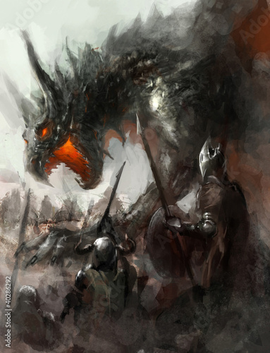Illustration: dragon hunt dragon hunt