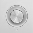 aluminum or silver volume knob button