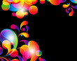 Card background. Abstract bright color drops and clean place. Card background. Abstract bright color drops and clean place.