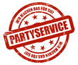 Sternen Stempel rot grunge rt WMDFS PARTYSERVICE
