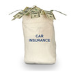 bag with car insurance
