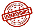 Sternen Stempel rot rel WMDFS LIEFERSERVICE