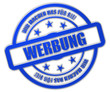 Sternen Stempel blau glas WMDFS WERBUNG