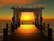 Wedding Gazebo On The Wooden P...