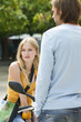Young couple contemplating