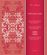 Floral invitation card