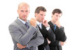 Business people in thought