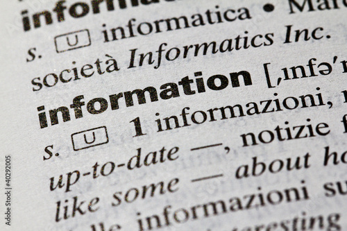 Photo: Information Information