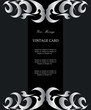 Luxury silver vintage card
