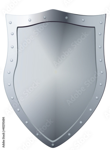Vector: Metal shield, file EPS.8 illustration. Metal shield, file EPS.8 illustration.