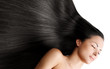brunette woman with long shiny healthy natural hair brunette woman with long shiny healthy natural hair