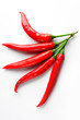 Hot Peppers on white background