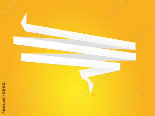 Vector: vector speech bubble made from paper vector speech bubble made from paper