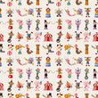 seamless circus pattern