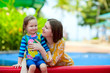 Portrait of mother and daughter