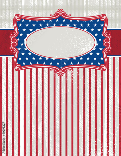 Vector: usa background with one decorative label, vector usa background with one decorative label, vector