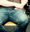 Hands on knees
