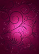 Dark magenta background with purple black swirl and dots