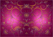Colormagenta background pattern with swirl and dots