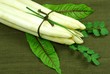 Foto: Spargel mit Kräuter auf Serviette Spargel mit Kräuter auf Serviette