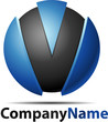V logo