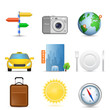 Set of travel icons