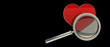 3d render of "love search" High resolution.