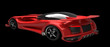 RED Sports car road-star 3d render