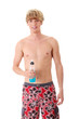 Man with energy drink