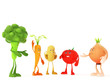 3d rendered illustration of some funny food characters