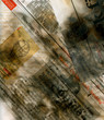 burnt washed out newspaper