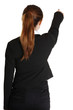 Young business woman pointing at something Young business woman pointing at something