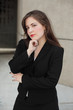 Pensive businesswoman