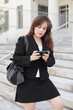 Woman texting