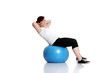 Photo: Young woman during fitness time Young woman during fitness time