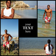 canvas print picture - Man at resort