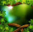vector background of the mystical mysterious forest with trees a vector background of the mystical mysterious forest with trees a