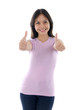 Pretty female multi-racial Asian Caucasian model smiling happy