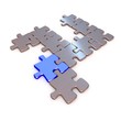 Metallic jigsaw